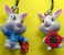 6 rabbit phone straps